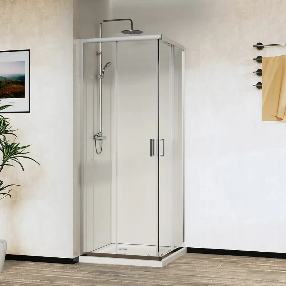 Фото 3 Душевой уголок Vincea City VSS-5CT800CL квадратный 81х81см серебристый блеск профиль эффект стекла прозрачный Фото 3 Душевой уголок Vincea City VSS-5CT800CL квадратный 81х81см серебристый блеск профиль эффект стекла прозрачный