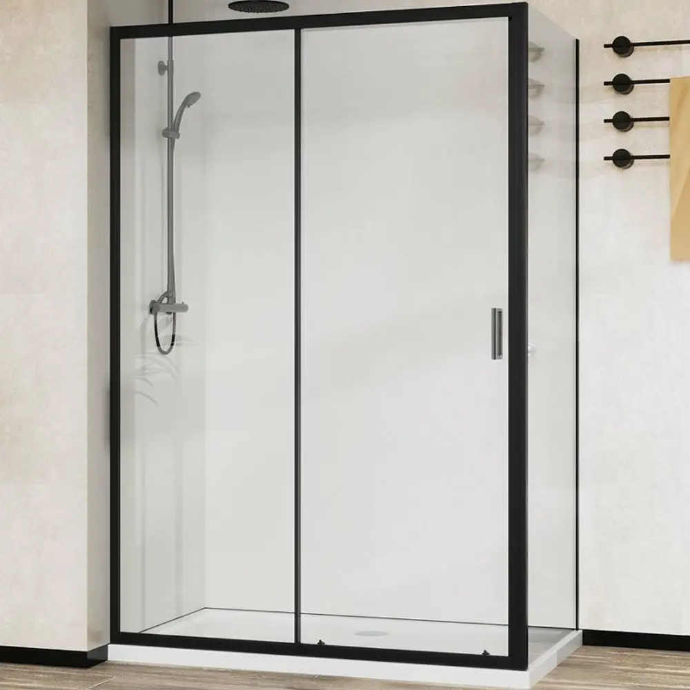 Фото Душевой уголок Vincea City VSR-5CT9012CLB прямоугольный 120x90см черный профиль эффект стекла прозрачный Фото Душевой уголок Vincea City VSR-5CT9012CLB прямоугольный 120x90см черный профиль эффект стекла прозрачный