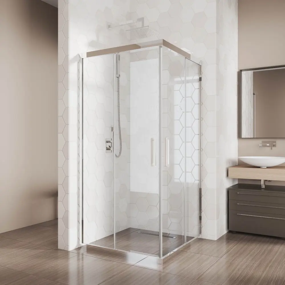 Фото 5 Душевой уголок Gutewetter GWMPKB019SC 100x100x200 см цвет фурнитуры хром блестящий, стекло безцветное заколенное 6 мм Фото 5 Душевой уголок Gutewetter GWMPKB019SC 100x100x200 см цвет фурнитуры хром блестящий, стекло безцветное заколенное 6 мм