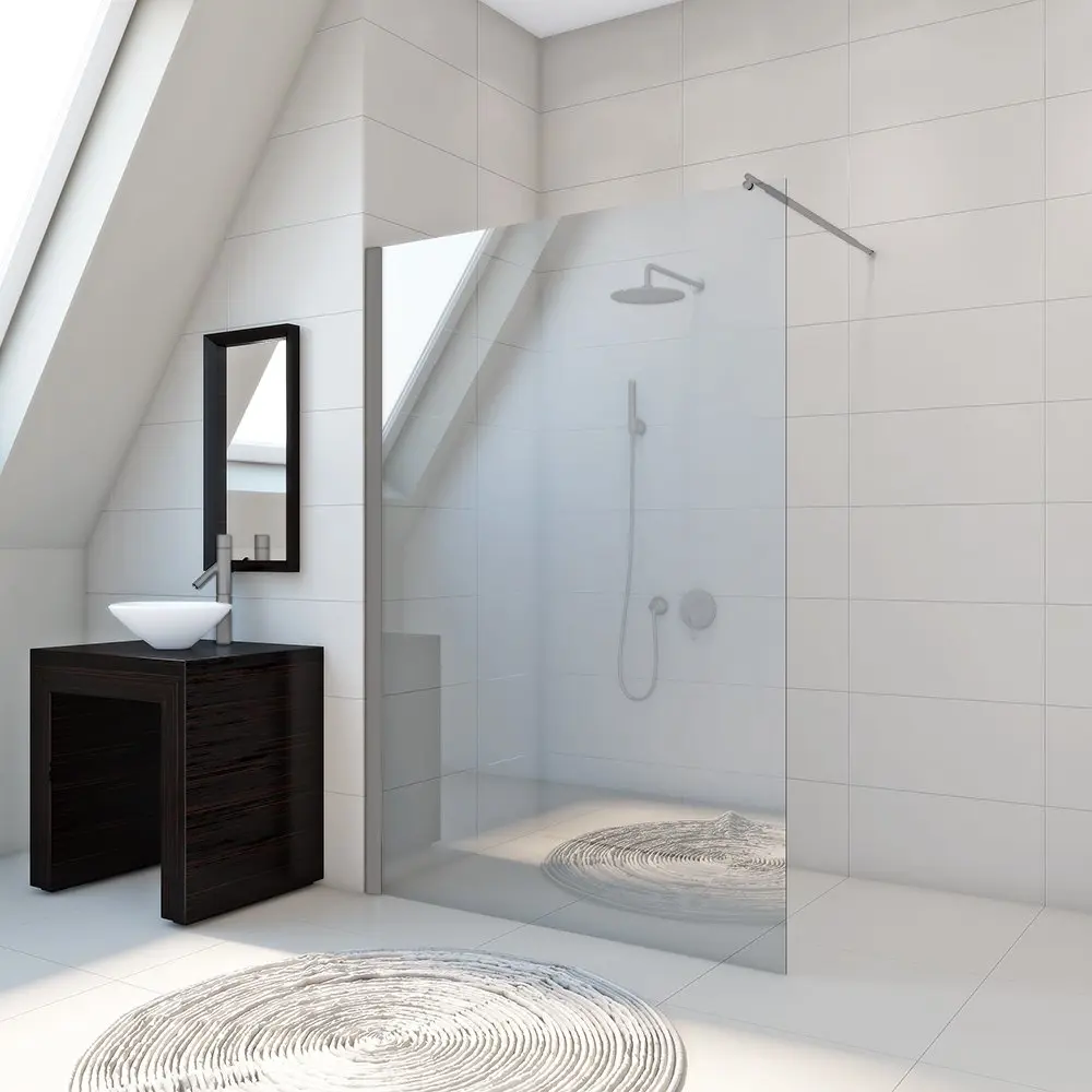 Фото 5 Душевая перегородка GWMPWA6STB 81x191 см цвет фурнитуры хром матовый, стекло безцветное закаленное 6 мм Фото 5 Душевая перегородка GWMPWA6STB 81x191 см цвет фурнитуры хром матовый, стекло безцветное закаленное 6 мм