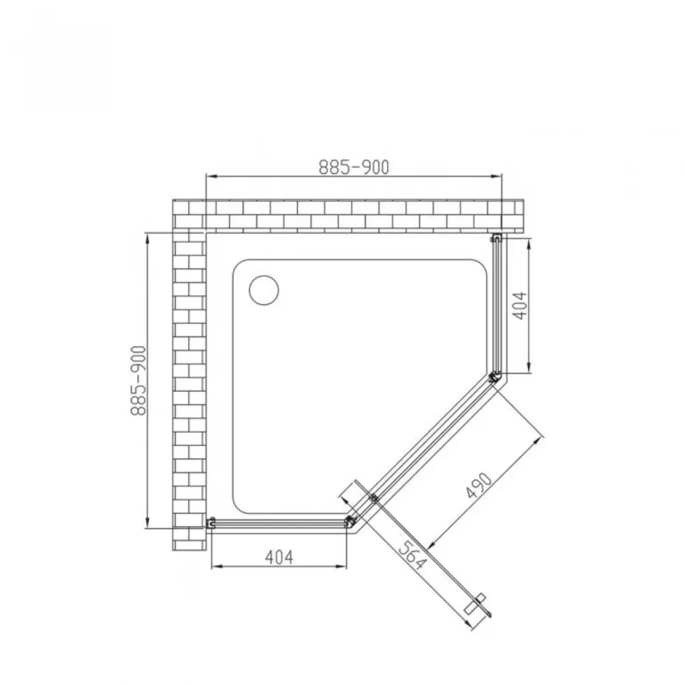 Фото 5 Душевой уголок Vincea Penta VSP-3P900CL пятиугольный 90x90см серебристый блеск профиль эффект стекла прозрачный Фото 5 Душевой уголок Vincea Penta VSP-3P900CL пятиугольный 90x90см серебристый блеск профиль эффект стекла прозрачный