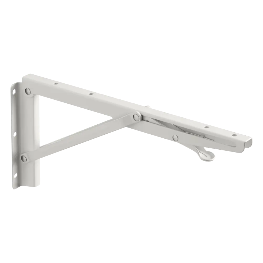 Фото Кронштейн складной KONSENSA 31.4х14.5 нагрузка до 30 кг цвет белый