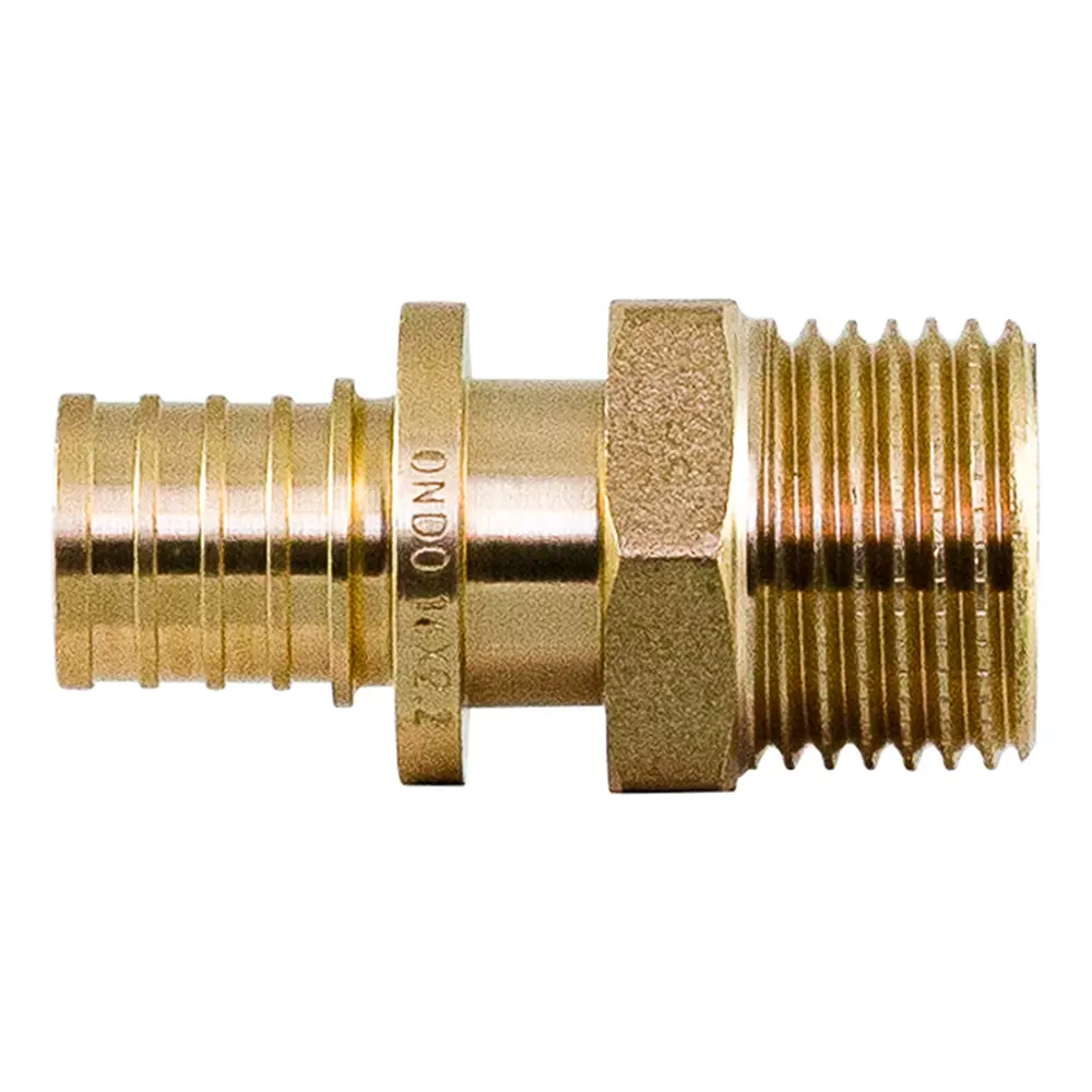 Фото 2 Переходник Ondo 1/2"x16 мм НР латунь 3 шт Фото 2 Переходник Ondo 1/2"x16 мм НР латунь 3 шт