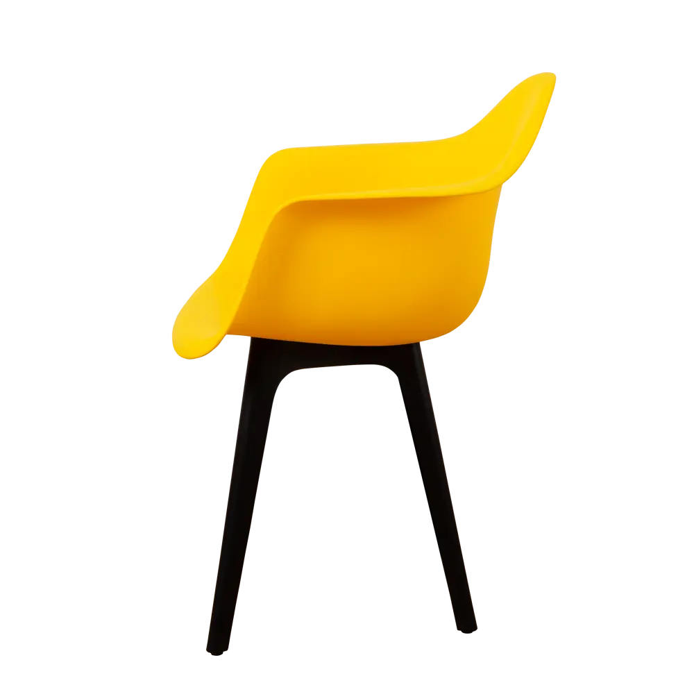 Фото 5 Комплект кухонных стульев 2 шт Derstuhl 330 plast 43x82x60 см полипропилен цвет лимон