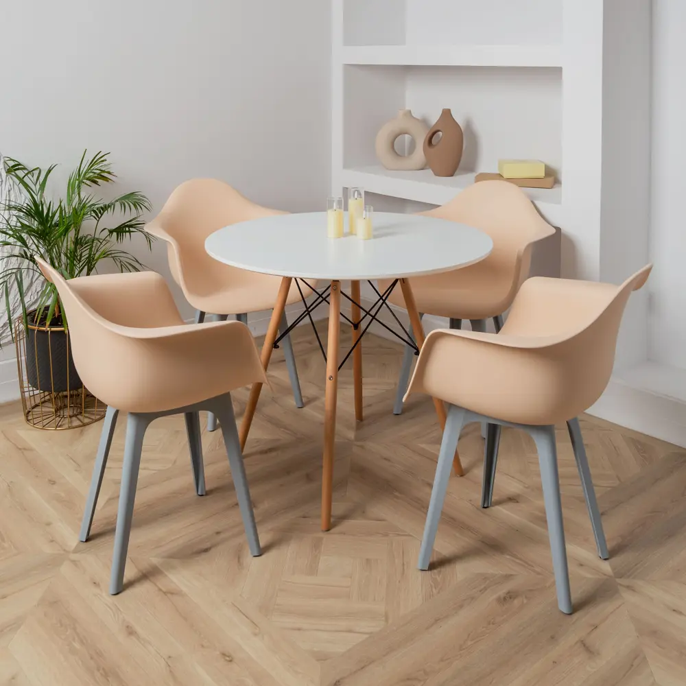 Фото 2 Стул/кресло Derstuhl 330 plast grey DSL045.214.4 43x82x58 см полипропилен цвет бежевый Фото 2 Стул/кресло Derstuhl 330 plast grey DSL045.214.4 43x82x58 см полипропилен цвет бежевый