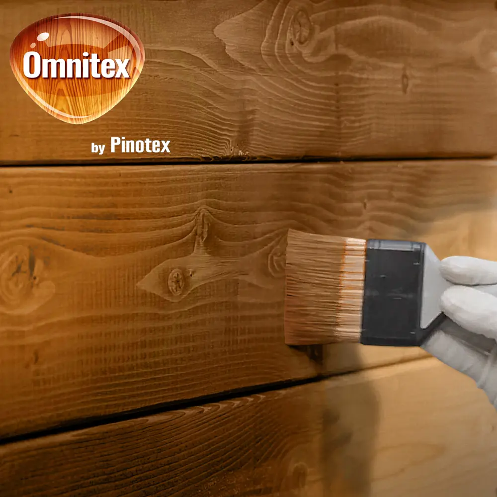 Фото 8 Защитно-декоративный антисептик лессирующий Omnitex Classic Plus полуматовый тик 0.9 л Фото 8 Защитно-декоративный антисептик лессирующий Omnitex Classic Plus полуматовый тик 0.9 л