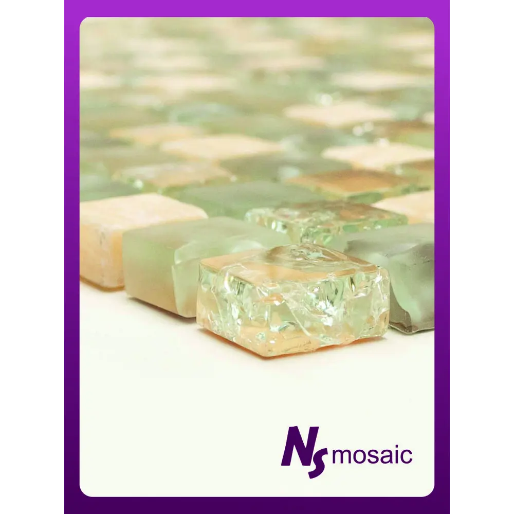 Фото 4 Декоративная мозаика Nsmosaic No-194 NS03GL0015nsk 30.5x30.5см цвет бежевый Фото 4 Декоративная мозаика Nsmosaic No-194 NS03GL0015nsk 30.5x30.5см цвет бежевый