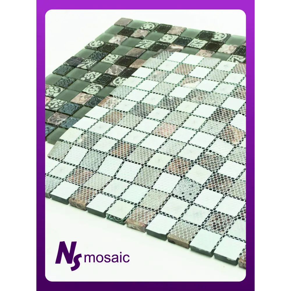 Фото 6 Декоративная мозаика Nsmosaic S-835 NS03GL0066nsk 29.8x29.8см цвет коричневый Фото 6 Декоративная мозаика Nsmosaic S-835 NS03GL0066nsk 29.8x29.8см цвет коричневый