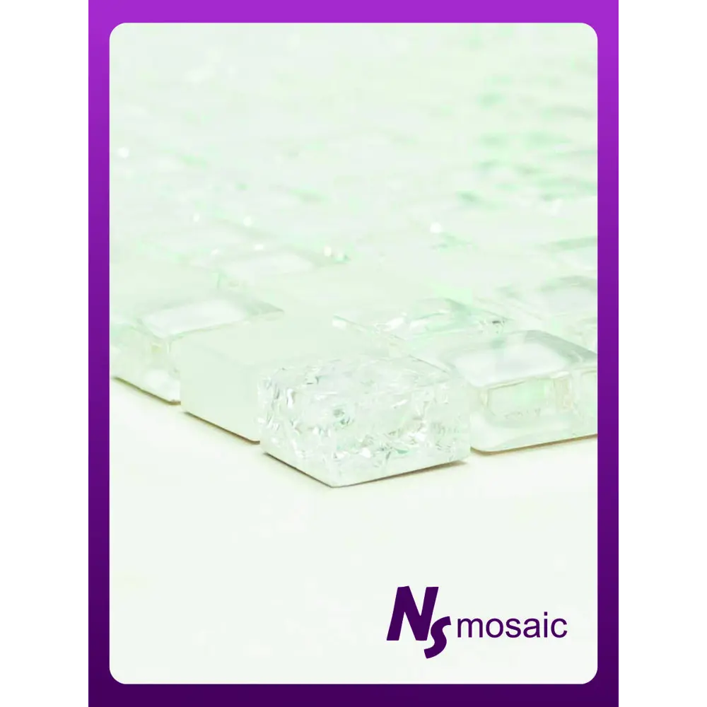 Фото 4 Декоративная мозаика Nsmosaic S-836 NS03GL0067nsk 30.5x30.5см цвет белый Фото 4 Декоративная мозаика Nsmosaic S-836 NS03GL0067nsk 30.5x30.5см цвет белый