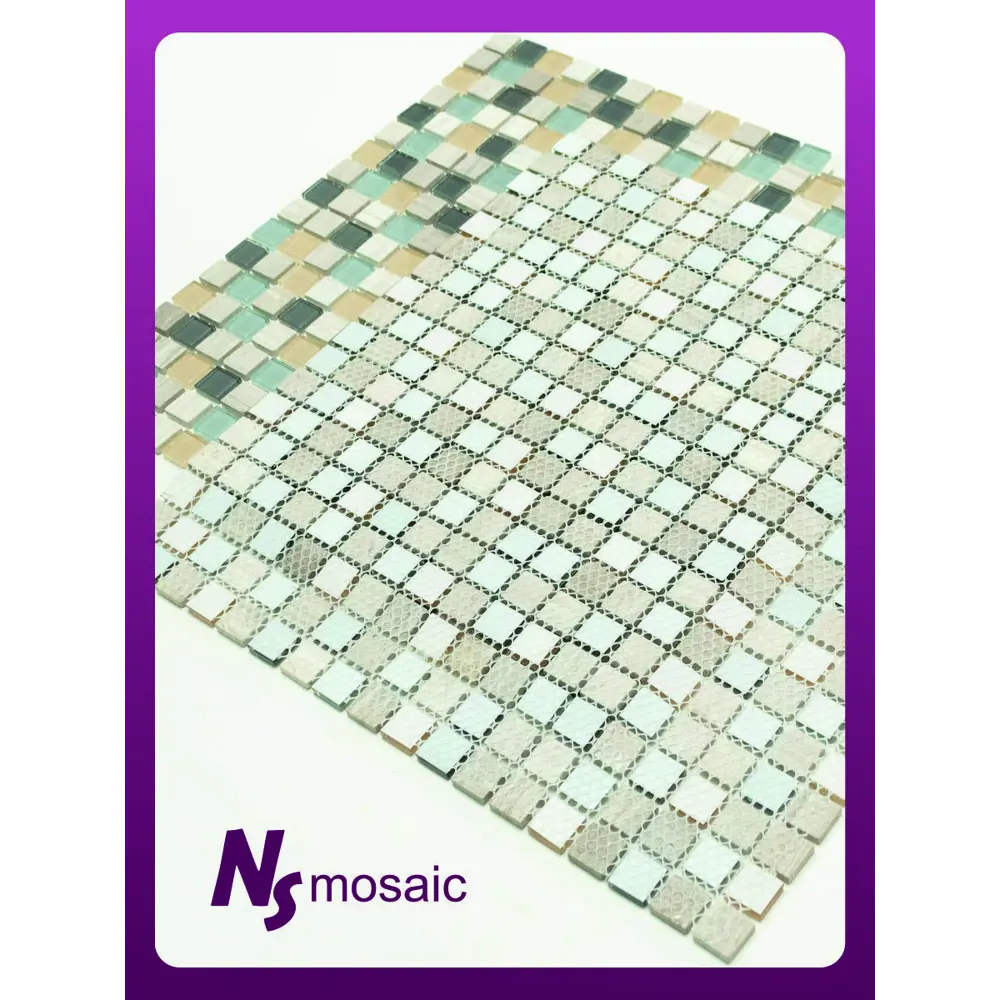 Фото 6 Декоративная мозаика Nsmosaic S-851 NS03GL0083nsk 30.5x30.5см цвет Серый/серебристый Фото 6 Декоративная мозаика Nsmosaic S-851 NS03GL0083nsk 30.5x30.5см цвет Серый/серебристый