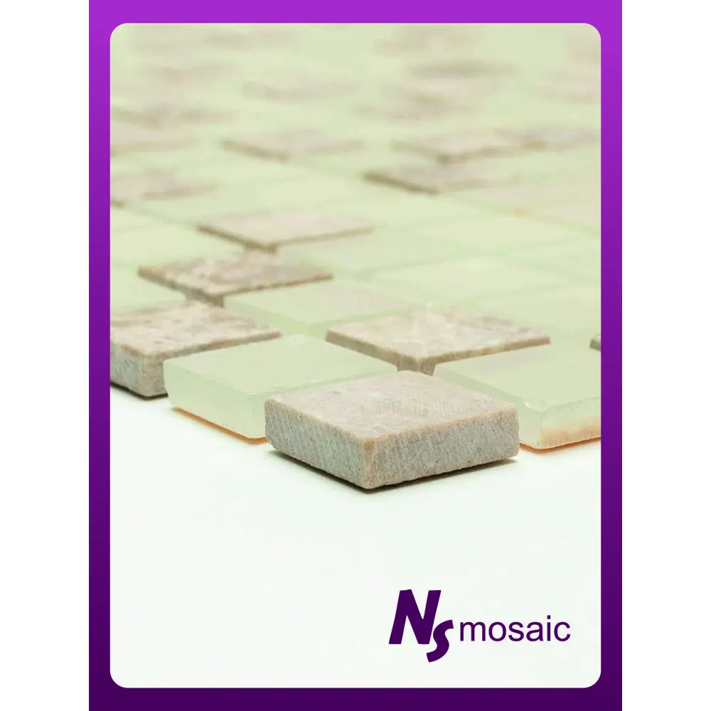 Фото 4 Декоративная мозаика Nsmosaic S-853 NS03GL0085nsk 30.5x30.5см цвет Коричневый Фото 4 Декоративная мозаика Nsmosaic S-853 NS03GL0085nsk 30.5x30.5см цвет Коричневый