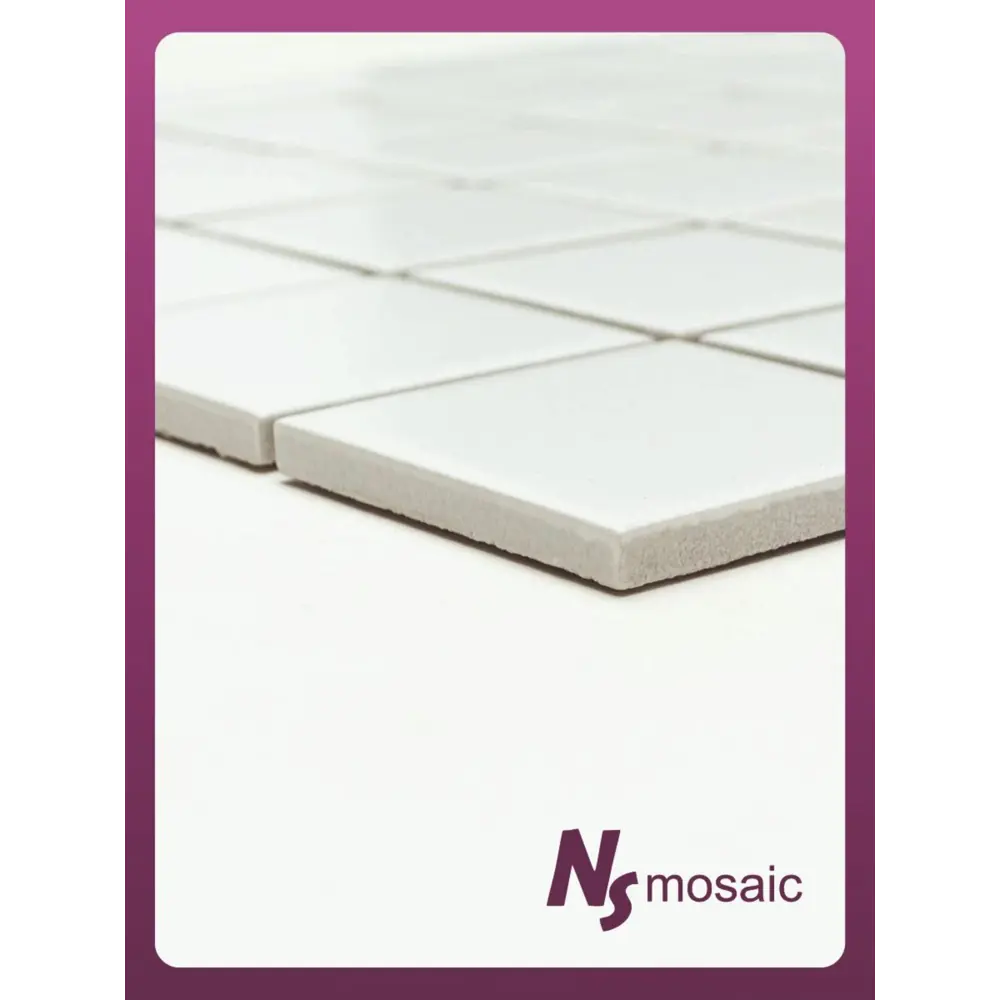 Фото 4 Декоративная мозаика Nsmosaic P-523 NS08PL0163nsk 30.6x30.6см цвет Белый Фото 4 Декоративная мозаика Nsmosaic P-523 NS08PL0163nsk 30.6x30.6см цвет Белый
