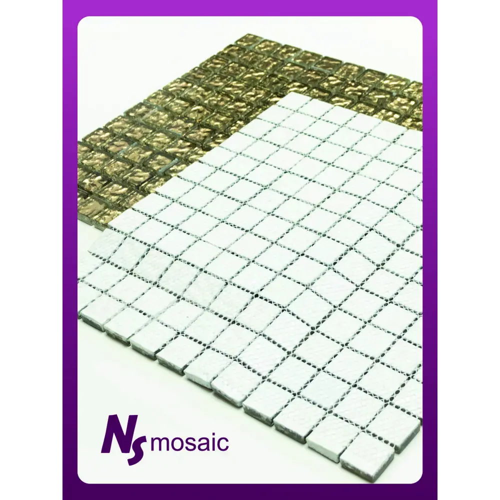 Фото 6 Декоративная мозаика Nsmosaic S-815 NS03GL0039nsk 29.8x29.8см цвет Жёлтый/золотой Фото 6 Декоративная мозаика Nsmosaic S-815 NS03GL0039nsk 29.8x29.8см цвет Жёлтый/золотой