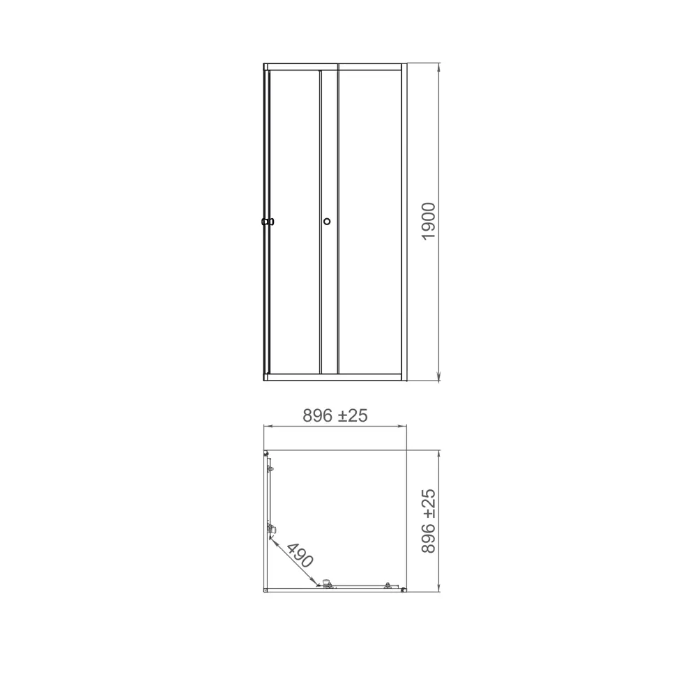 Фото 11 Душевой уголок Domani-spa Cube DS04Cb99L0M00.W_6791 квадрат 90x90см белый профиль эффект стекла матовый Фото 11 Душевой уголок Domani-spa Cube DS04Cb99L0M00.W_6791 квадрат 90x90см белый профиль эффект стекла матовый