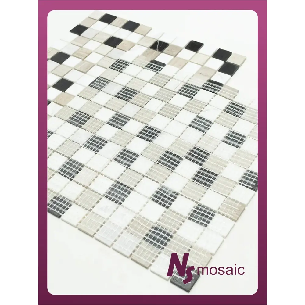 Фото 6 Декоративная мозаика Nsmosaic Kp-746 NS05ST0045nsk 29.8x29.8см цвет Серый/серебристый Фото 6 Декоративная мозаика Nsmosaic Kp-746 NS05ST0045nsk 29.8x29.8см цвет Серый/серебристый