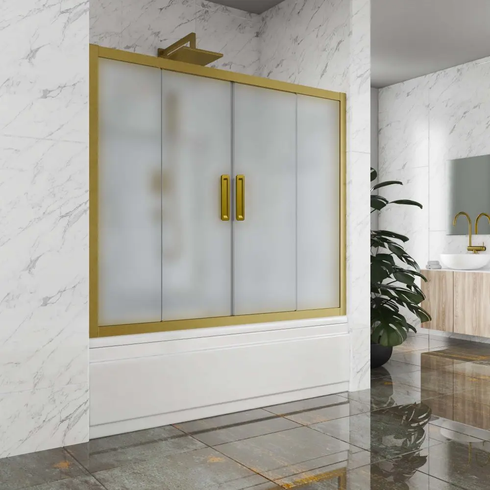 Фото 5 Шторка на ванну Gutewetter GWMPKB019P4 130x150 см цвет фурнитуры бронзовый стекло матовое закаленное 6 мм Фото 5 Шторка на ванну Gutewetter GWMPKB019P4 130x150 см цвет фурнитуры бронзовый стекло матовое закаленное 6 мм