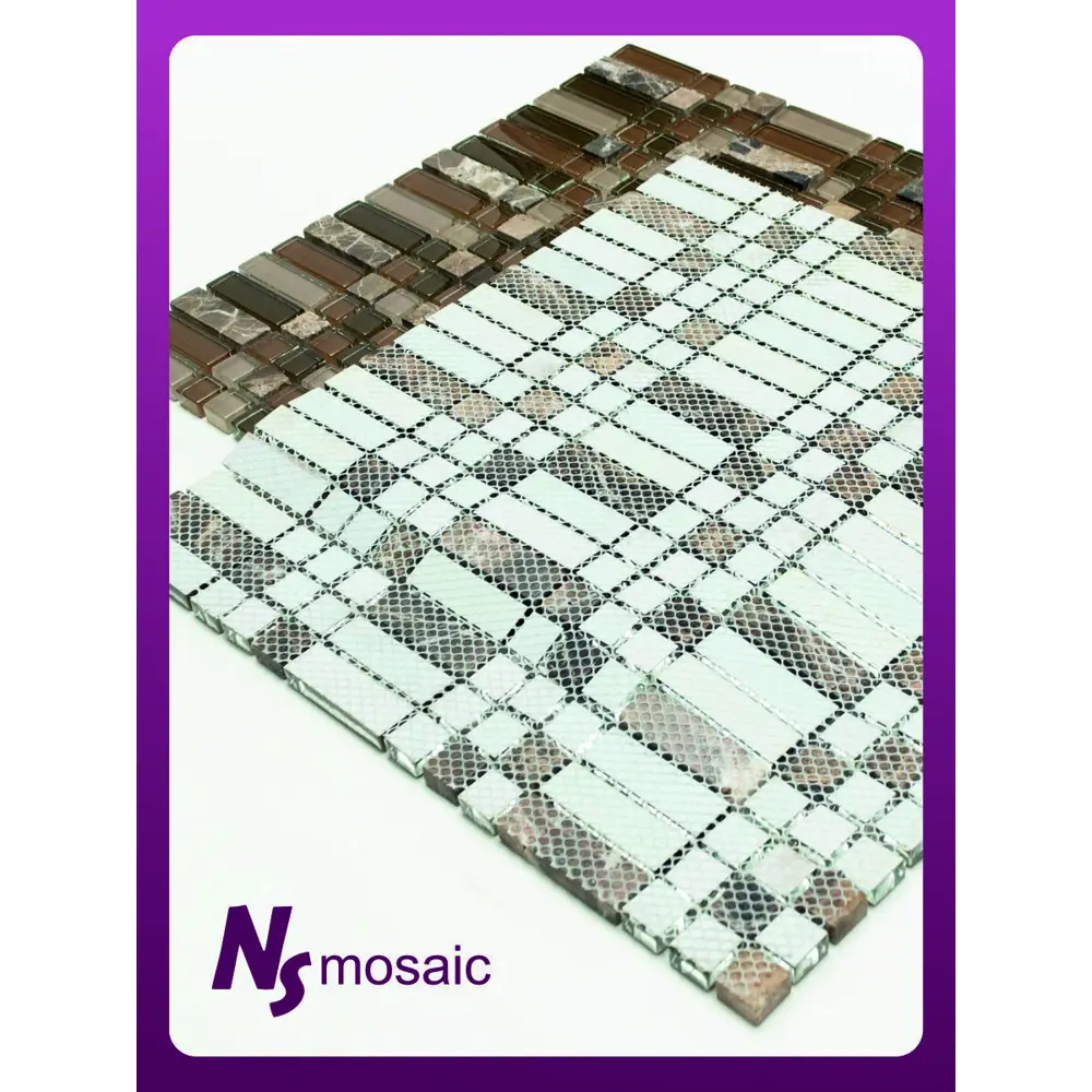 Фото 6 Декоративная мозаика Nsmosaic S-809 NS03GL0033nsk 30x30см цвет коричневый Фото 6 Декоративная мозаика Nsmosaic S-809 NS03GL0033nsk 30x30см цвет коричневый