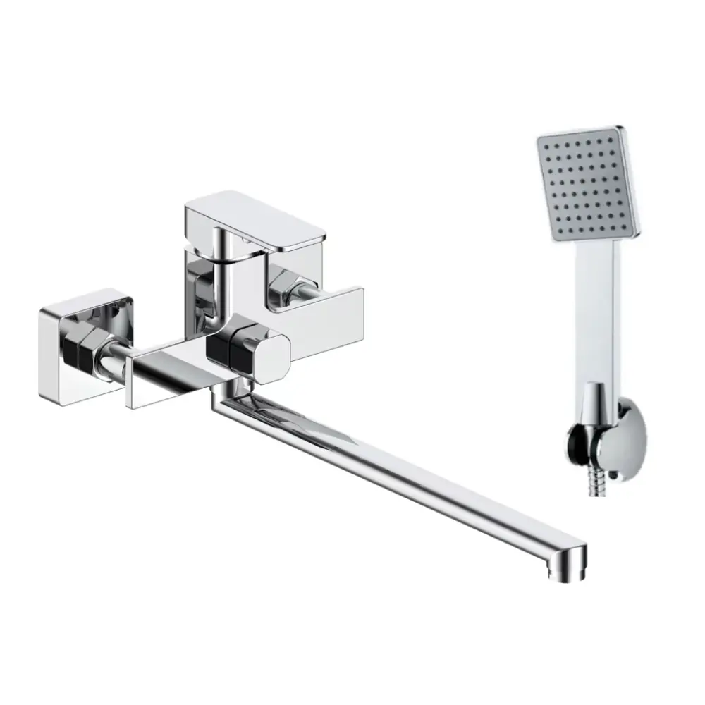 Фото 3 Смеситель для ванны Esko line Sturdy EL_STR 31 однорычажный с душевой лейкой цвет хром Фото 3 Смеситель для ванны Esko line Sturdy EL_STR 31 однорычажный с душевой лейкой цвет хром