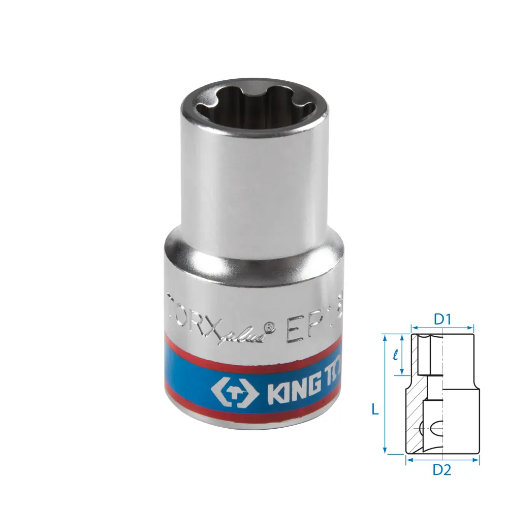 Фото Торцевая головка Torx (e-профиль) King Tony 433E18M 1/2 дюйма 18 мм Фото Торцевая головка Torx (e-профиль) King Tony 433E18M 1/2 дюйма 18 мм