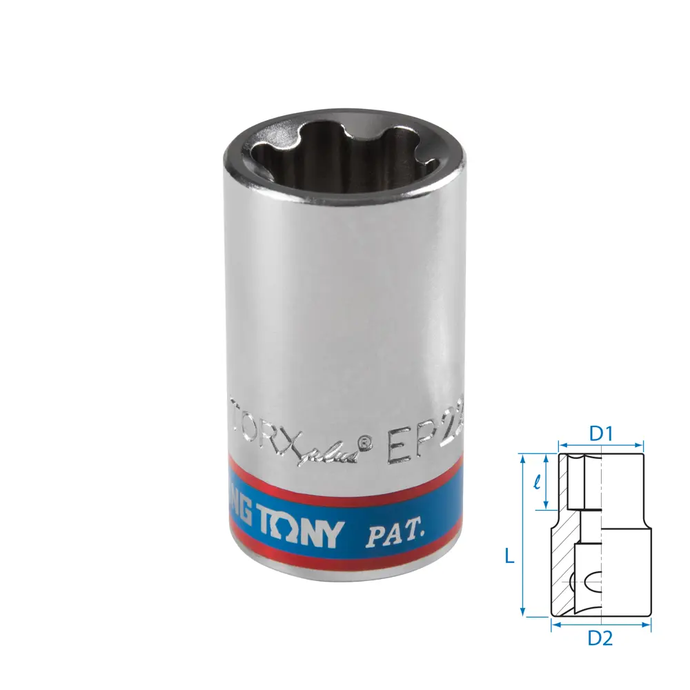 Фото Торцевая головка Torx (e-профиль) King Tony 433E22M 1/2 дюйма 22 мм Фото Торцевая головка Torx (e-профиль) King Tony 433E22M 1/2 дюйма 22 мм