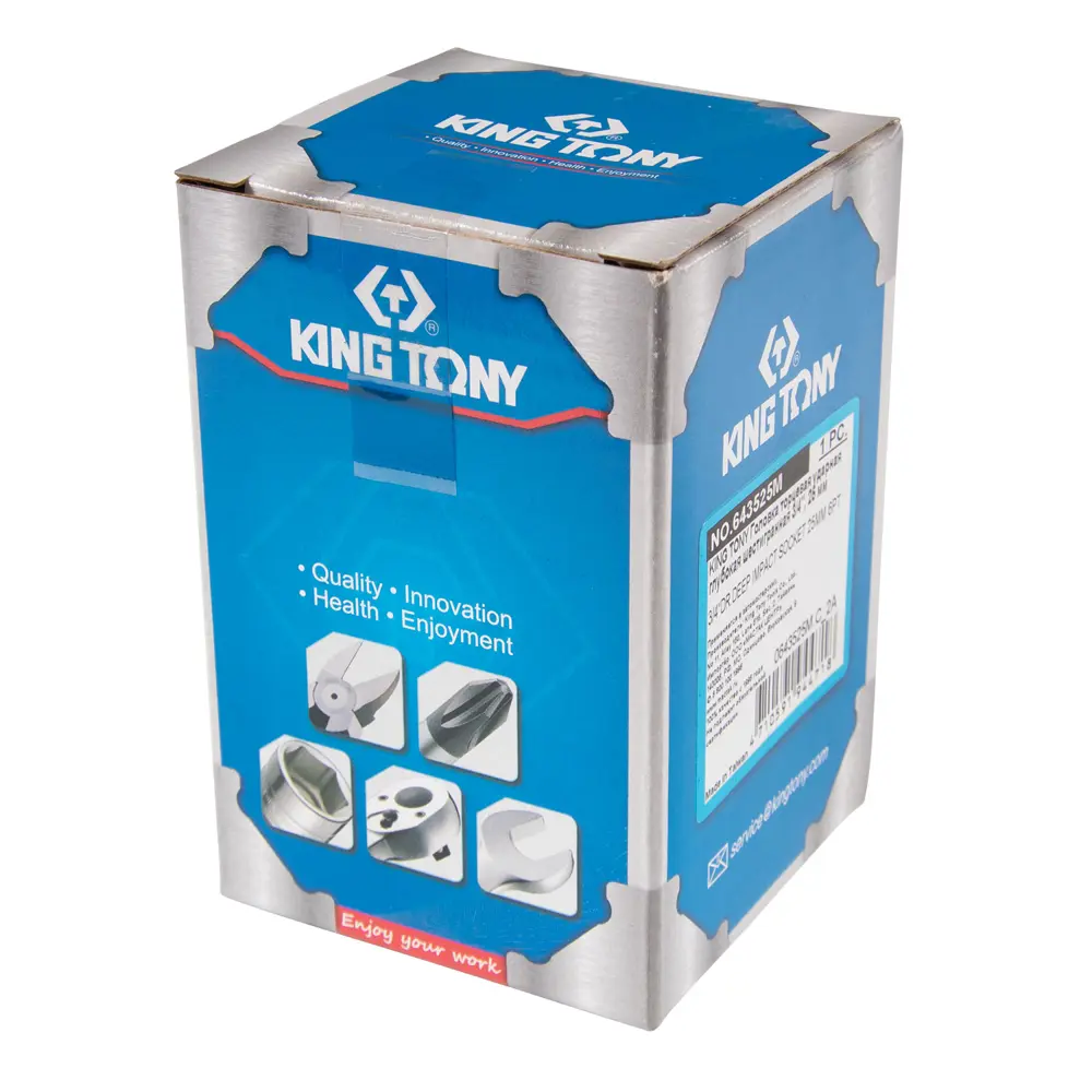 Фото 3 Торцевая головка ударная удлиненная шестигранная King Tony 643525M 3/4 дюйма 25 мм Фото 3 Торцевая головка ударная удлиненная шестигранная King Tony 643525M 3/4 дюйма 25 мм