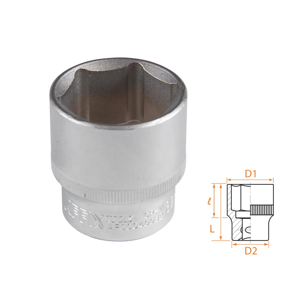 Фото Торцевая головка шестигранная Affix AF00040032 1/2 дюйма 32 мм