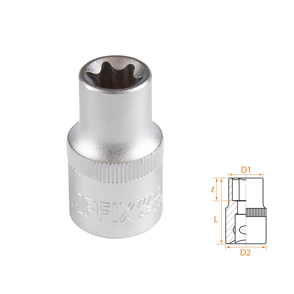 Фото Торцевая головка Torx (e-профиль) Affix AF00043014 1/2 дюйма 14 мм Фото Торцевая головка Torx (e-профиль) Affix AF00043014 1/2 дюйма 14 мм