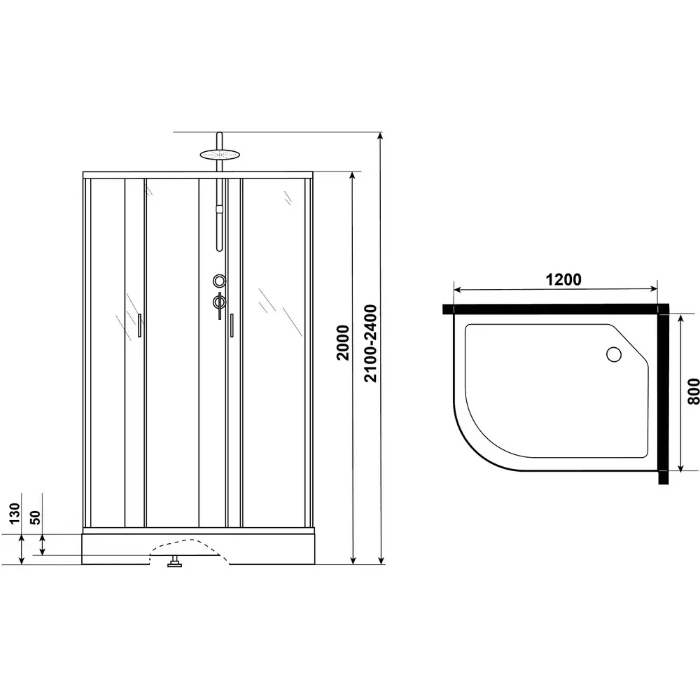 Фото 10 Душевая кабина Niagara 33121423rbkt низкий поддон 120x80 см ассиметричный Фото 10 Душевая кабина Niagara 33121423rbkt низкий поддон 120x80 см ассиметричный