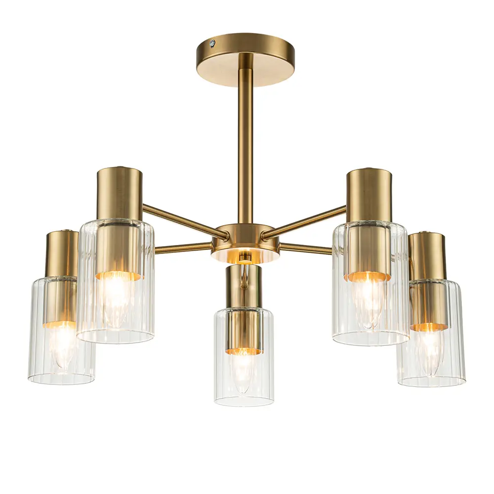 Фото 2 Люстра на штанге Escada Diversity 2120/5p gold 5 ламп 10 м² цвет золото Фото 2 Люстра на штанге Escada Diversity 2120/5p gold 5 ламп 10 м² цвет золото