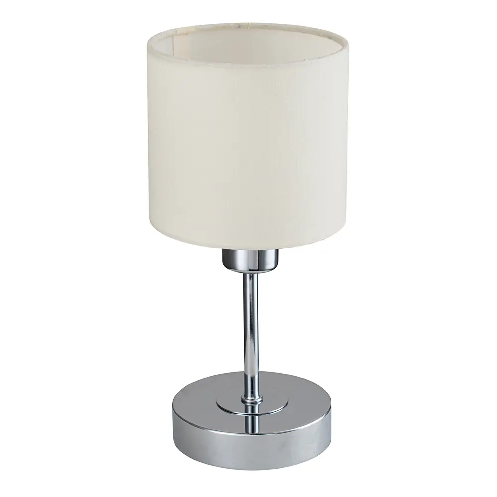 Фото 2 Настольная лампа Escada Denver 1109/1 chrome/beige цвет бежевый Фото 2 Настольная лампа Escada Denver 1109/1 chrome/beige цвет бежевый