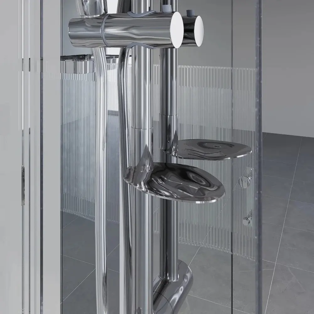 Фото 6 Душевая кабина Niagara 7010164 низкий поддон 90x90 см 1/4 круга