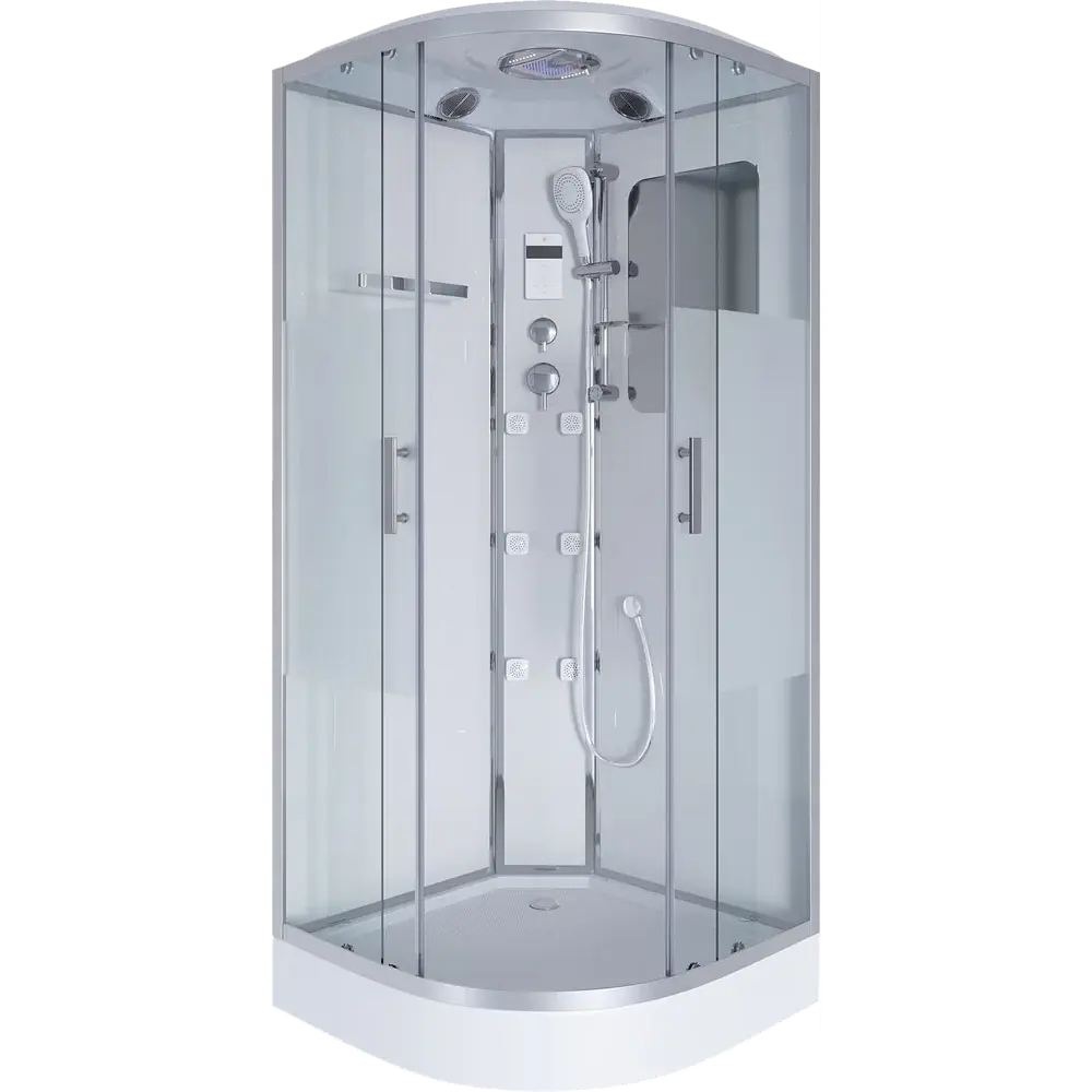 Фото Душевая кабина Niagara 30120164 низкий поддон 120x120 см 1/4 круга