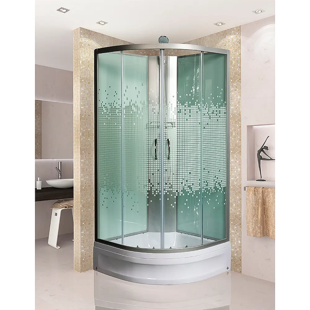 Фото 3 Душевая кабина Мономах 10000005787 средний поддон 100x100см