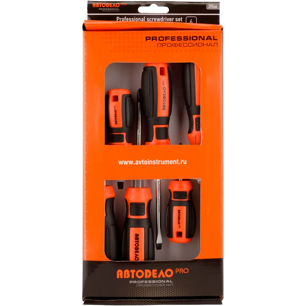 Фото 2 Набор отверток АвтоДело 39546, 6 шт Фото 2 Набор отверток АвтоДело 39546, 6 шт