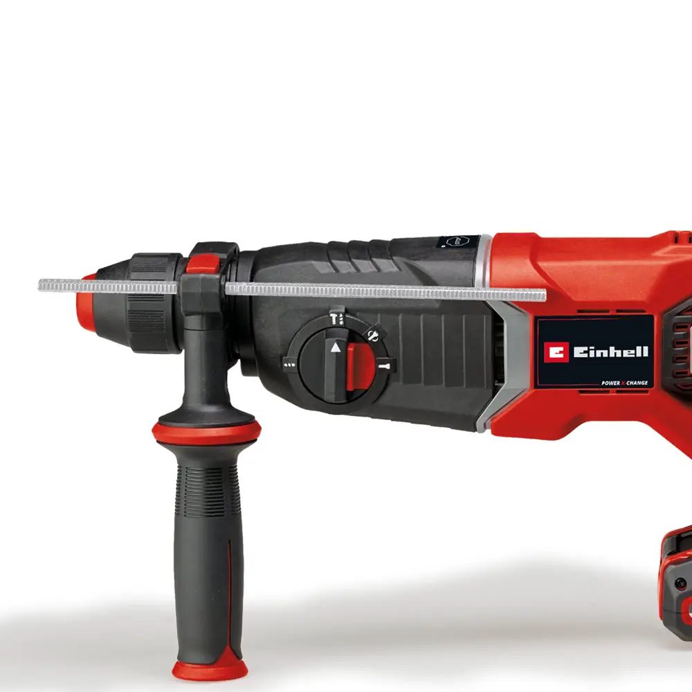 Фото 3 Перфоратор аккумуляторный бесщеточный SDS Plus Einhell PXC TP-HD 18/26 D Li BL, 18 В Li-Ion 2.6 Дж, без АКБ и ЗУ Фото 3 Перфоратор аккумуляторный бесщеточный SDS Plus Einhell PXC TP-HD 18/26 D Li BL, 18 В Li-Ion 2.6 Дж, без АКБ и ЗУ