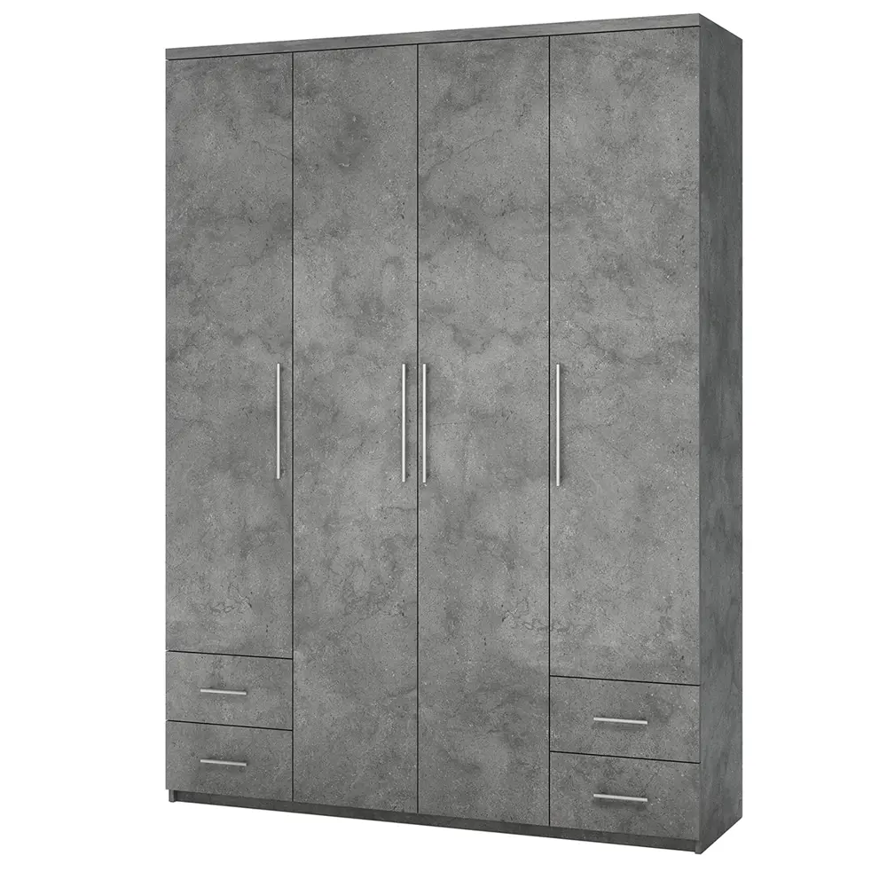 Фото 2 Шкаф распашной Гамма Мелодия МКЯ2-43 с 4 дверями 140x240x60 см ЛДСП цвет ароза реликтовая Фото 2 Шкаф распашной Гамма Мелодия МКЯ2-43 с 4 дверями 140x240x60 см ЛДСП цвет ароза реликтовая