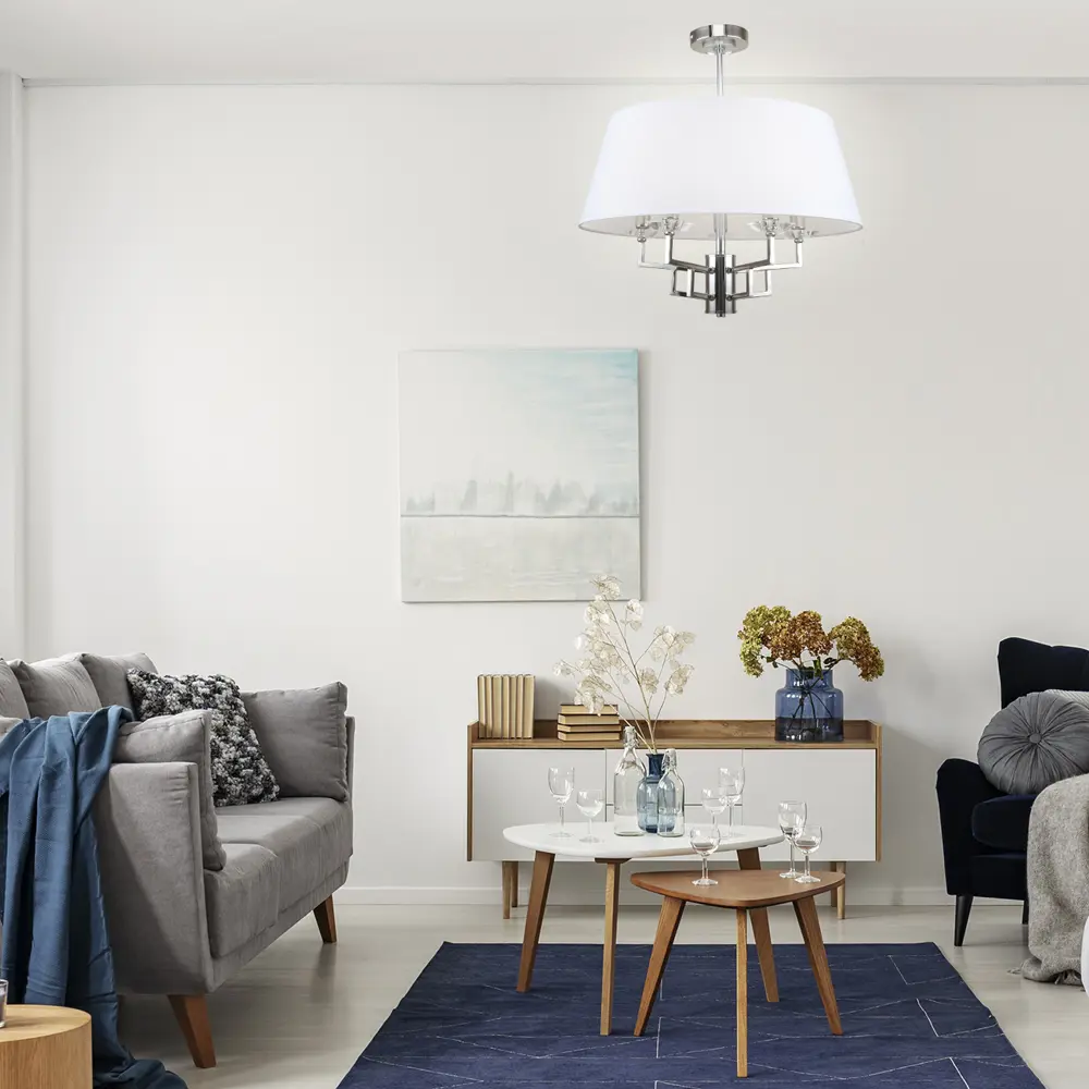 Фото 3 Люстра подвесная Escada Rhapsody 10161/5pl 5 ламп 10 м² цвет никель Фото 3 Люстра подвесная Escada Rhapsody 10161/5pl 5 ламп 10 м² цвет никель