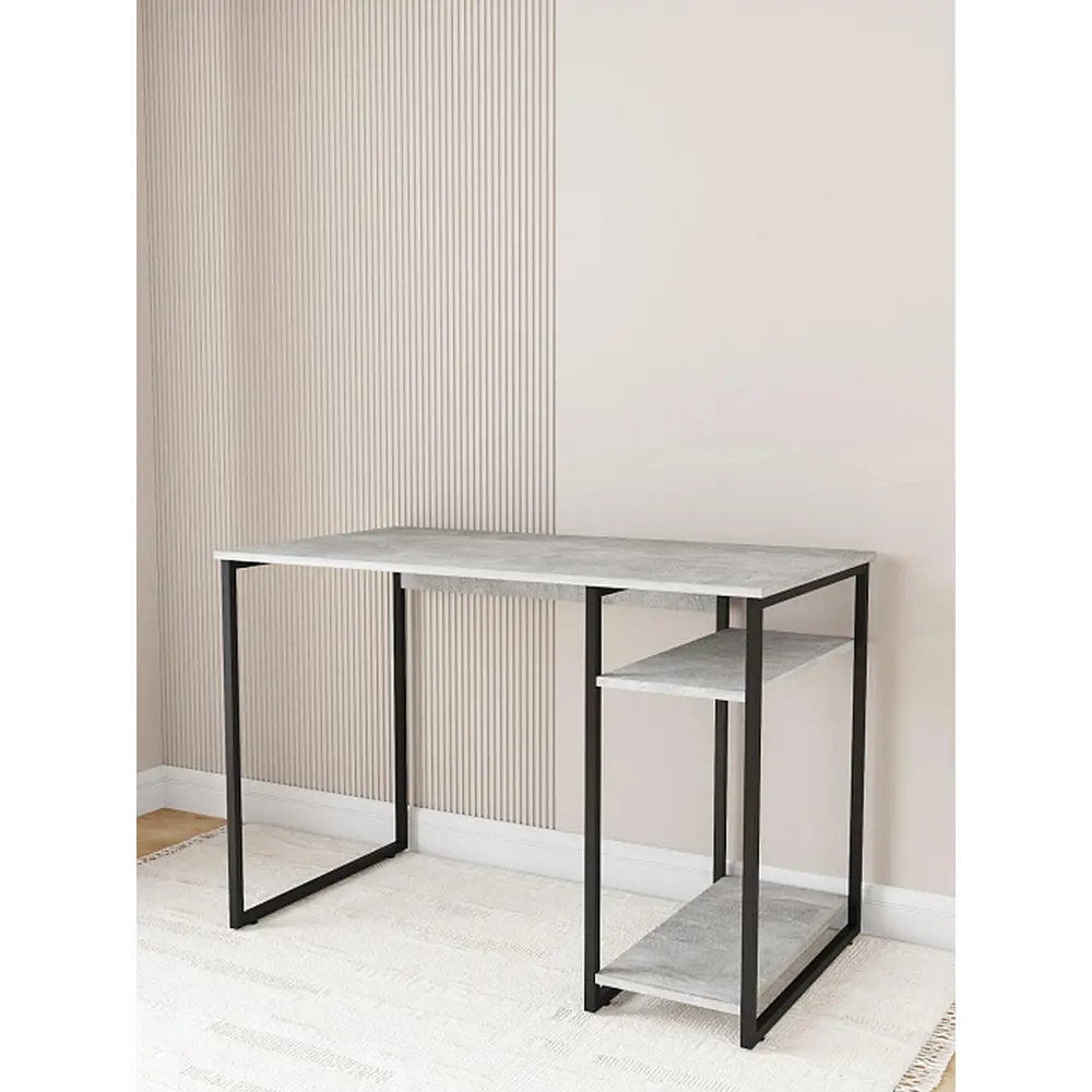 Фото 4 Стол письменный Ridberg Gilbert 110x75x60 см металл цвет бетон Фото 4 Стол письменный Ridberg Gilbert 110x75x60 см металл цвет бетон