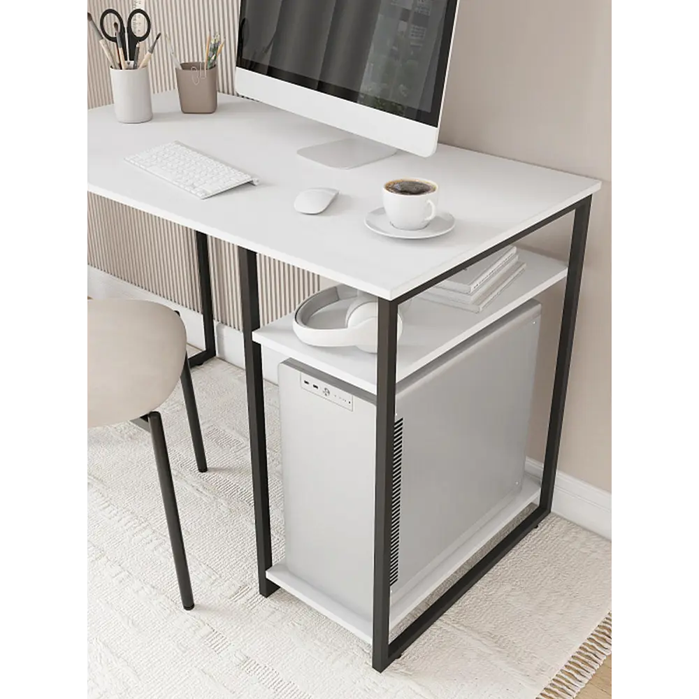 Фото 5 Стол письменный Ridberg Gilbert 110x75x60 см металл цвет белый Фото 5 Стол письменный Ridberg Gilbert 110x75x60 см металл цвет белый