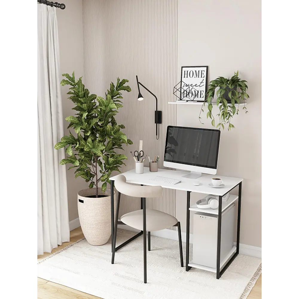 Фото 3 Стол письменный Ridberg Gilbert 110x75x60 см металл цвет белый Фото 3 Стол письменный Ridberg Gilbert 110x75x60 см металл цвет белый