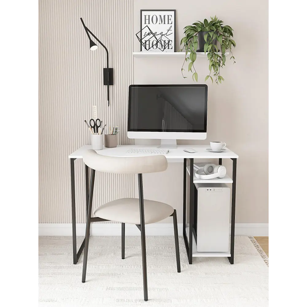 Фото 4 Стол письменный Ridberg Gilbert 110x75x60 см металл цвет белый Фото 4 Стол письменный Ridberg Gilbert 110x75x60 см металл цвет белый