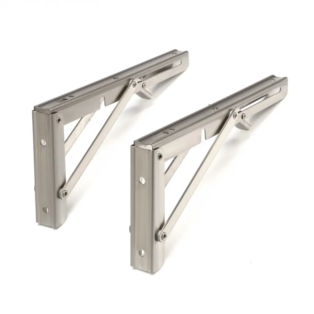 Фото 8 Кронштейн складной Тундра 2.2x12x25 см нагрузка до 40 кг цвет серый 2 шт. Фото 8 Кронштейн складной Тундра 2.2x12x25 см нагрузка до 40 кг цвет серый 2 шт.