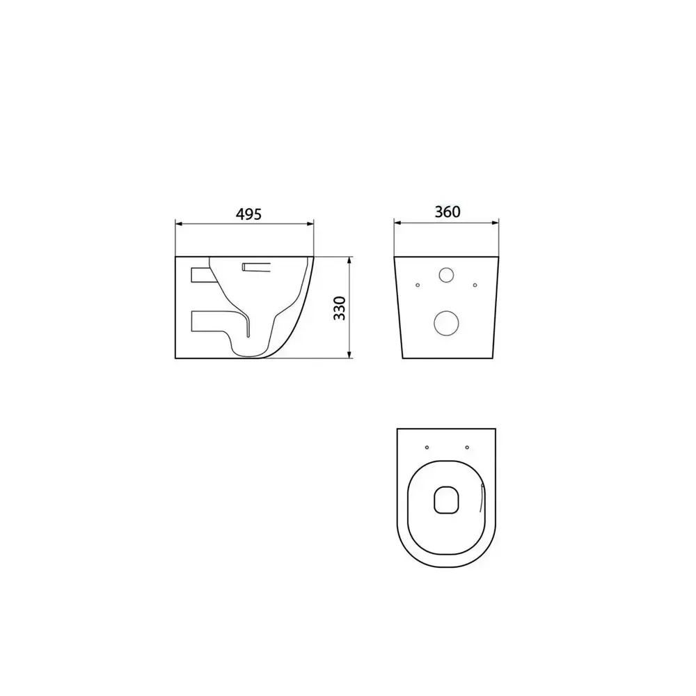 Фото 9 Комплект инсталляция с унитазом Bauedge E458103-BL0002-HQ5-E00113 цвет белый Фото 9 Комплект инсталляция с унитазом Bauedge E458103-BL0002-HQ5-E00113 цвет белый