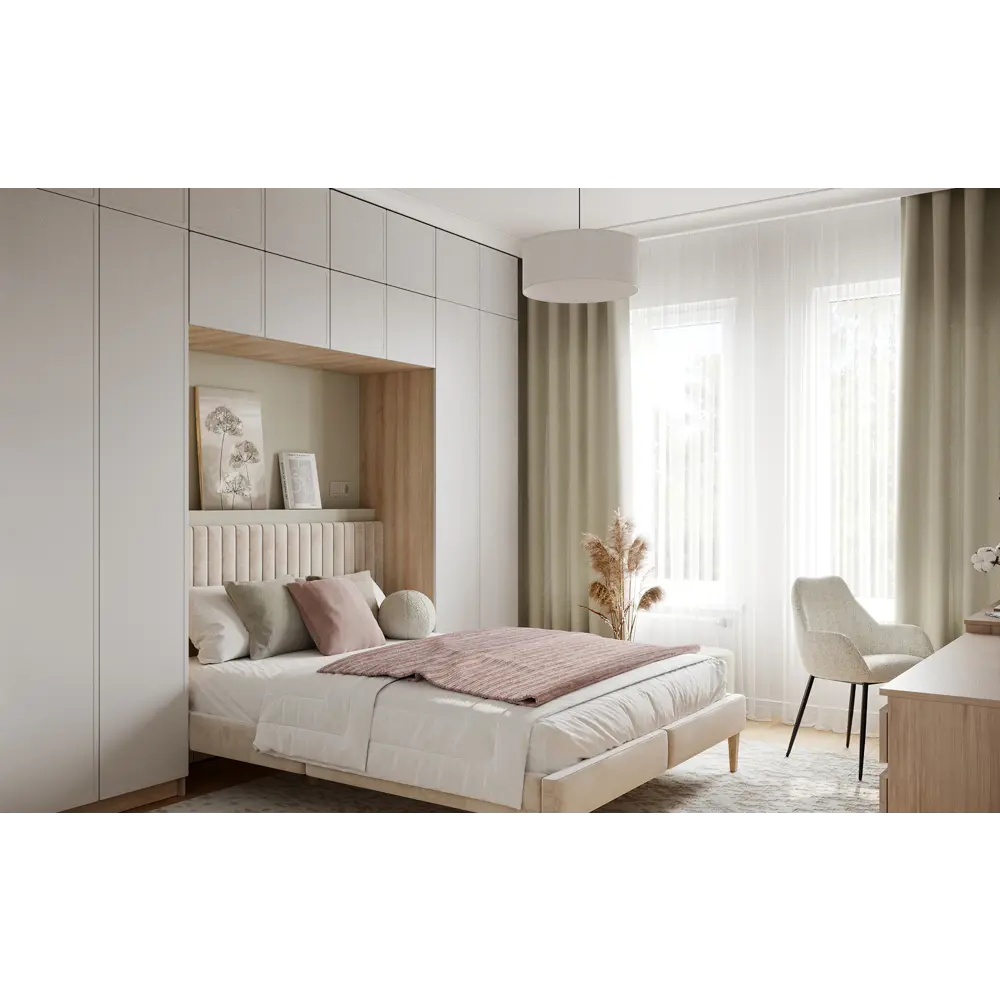 Фото 11 Дверь для шкафа Лион Амьен 39.6x225.8x1.9 см МДФ цвет белый