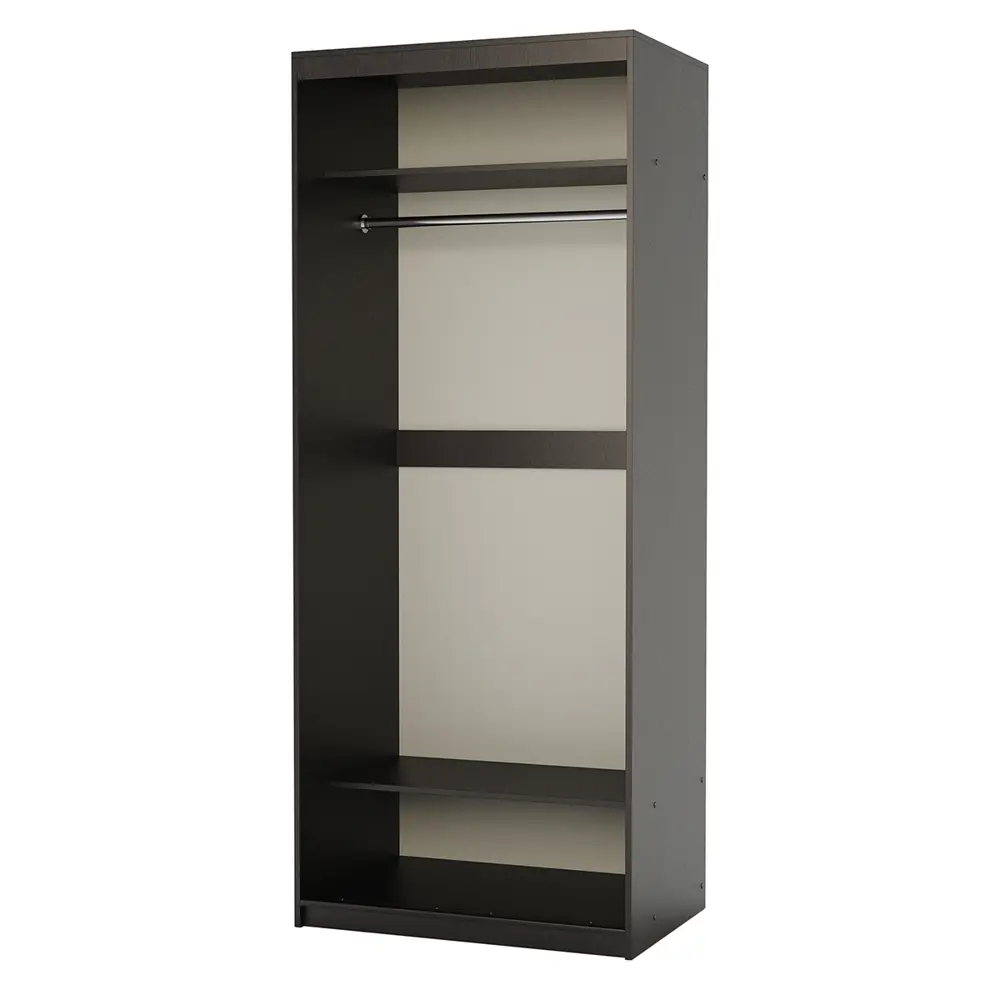 Фото 4 Шкаф-купе Гамма с 2 дверями 200x90х60 см 2 полки ЛДСП цвет венге Фото 4 Шкаф-купе Гамма с 2 дверями 200x90х60 см 2 полки ЛДСП цвет венге