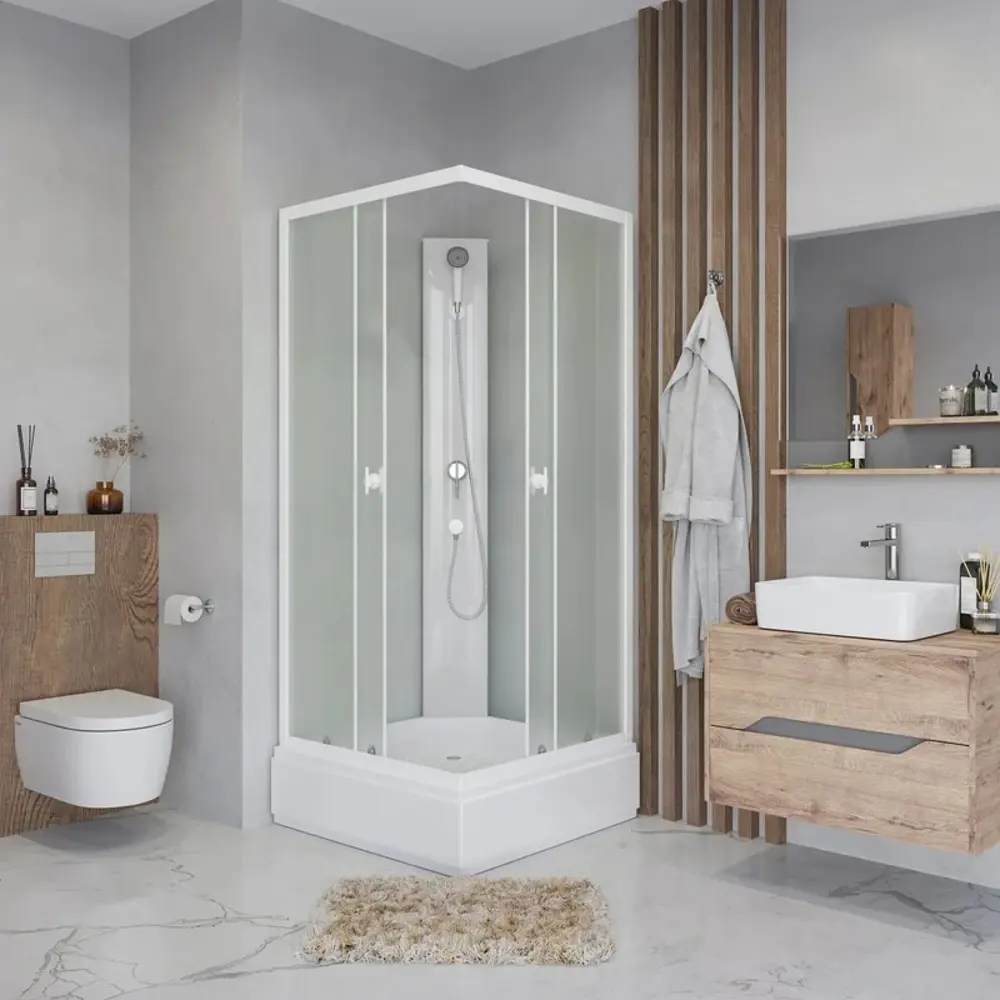 Фото 2 Душевая кабина Niagara P80/26q/mt/bk средний поддон 80x80см Фото 2 Душевая кабина Niagara P80/26q/mt/bk средний поддон 80x80см