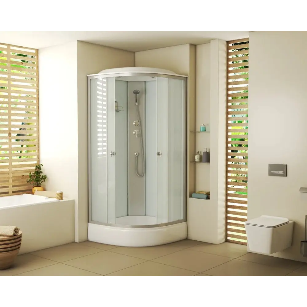 Фото 2 Душевая кабина Niagara E90/26/mt средний поддон 90x90см