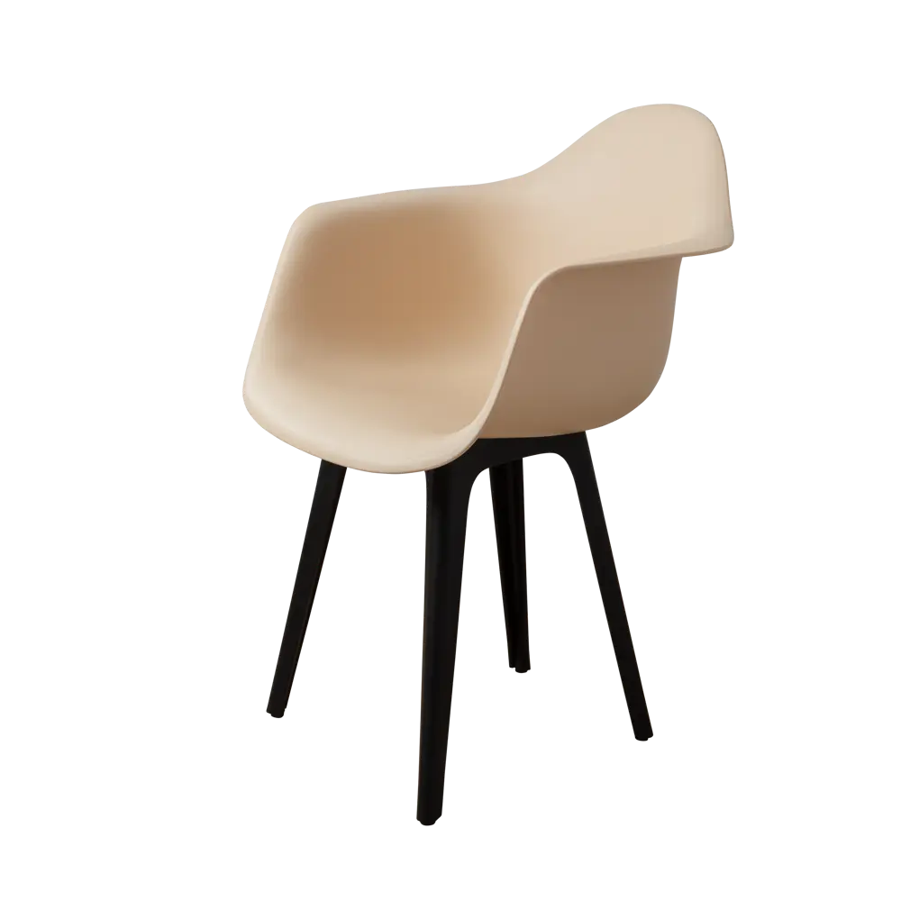 Фото 3 Кухонный стул Derstuhl 330 plast 43x82x58 см полипропилен цвет теплый бежевый Фото 3 Кухонный стул Derstuhl 330 plast 43x82x58 см полипропилен цвет теплый бежевый