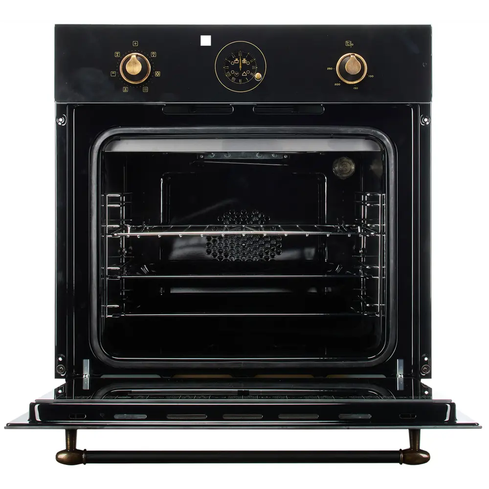 Фото 3 Встраиваемый духовой шкаф De luxe 6006.05эшв-150 59.6х60х60 см цвет черный