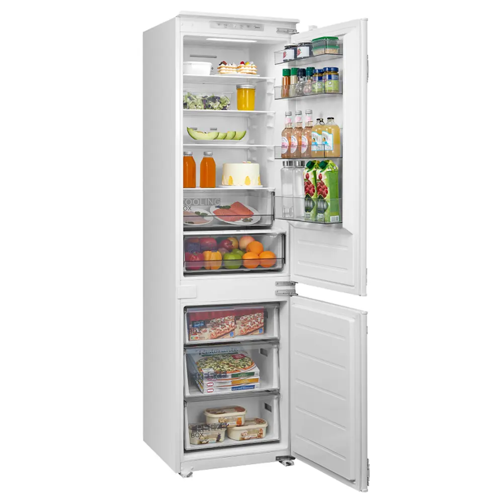 Фото 5 Встраиваемый холодильник Midea MDRE MDRE413FGE01 54x197.7 см цвет белый. Фото 5 Встраиваемый холодильник Midea MDRE MDRE413FGE01 54x197.7 см цвет белый.